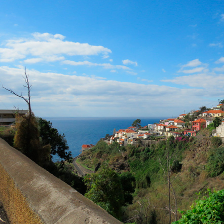 Vista atual para juzante do Ribeiro